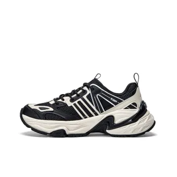Kappa Anti Slip Wear Resistant Low Top Chunky Sneakers Men's Black