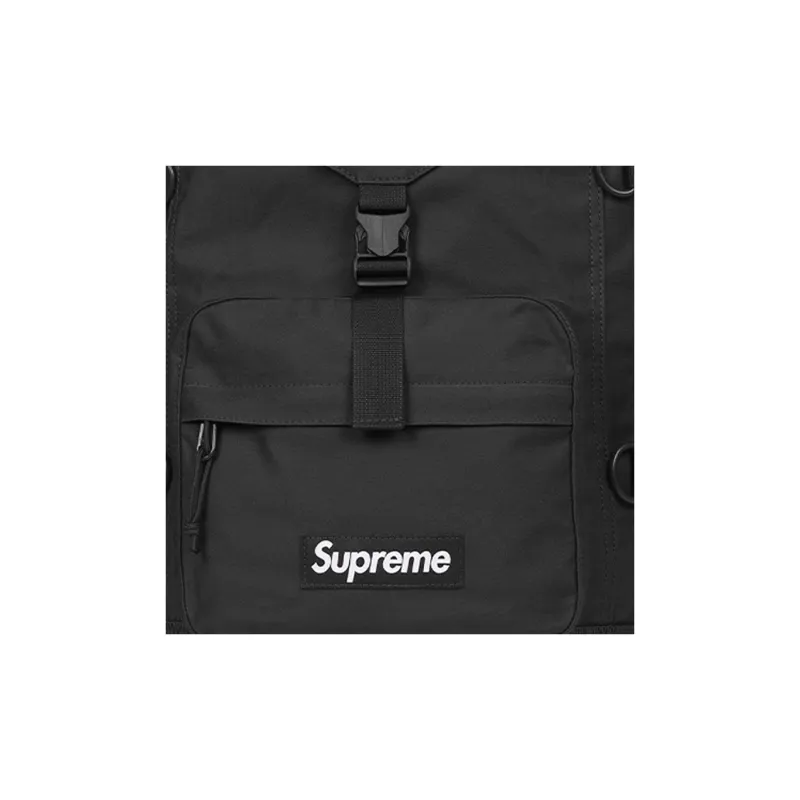Supreme Nylon Backpack Unisex Black-3