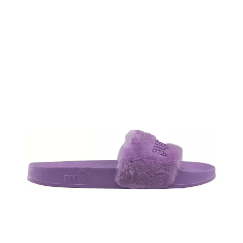 PUMA Fenty X PUMA Fur Slide Sandals Purple-1