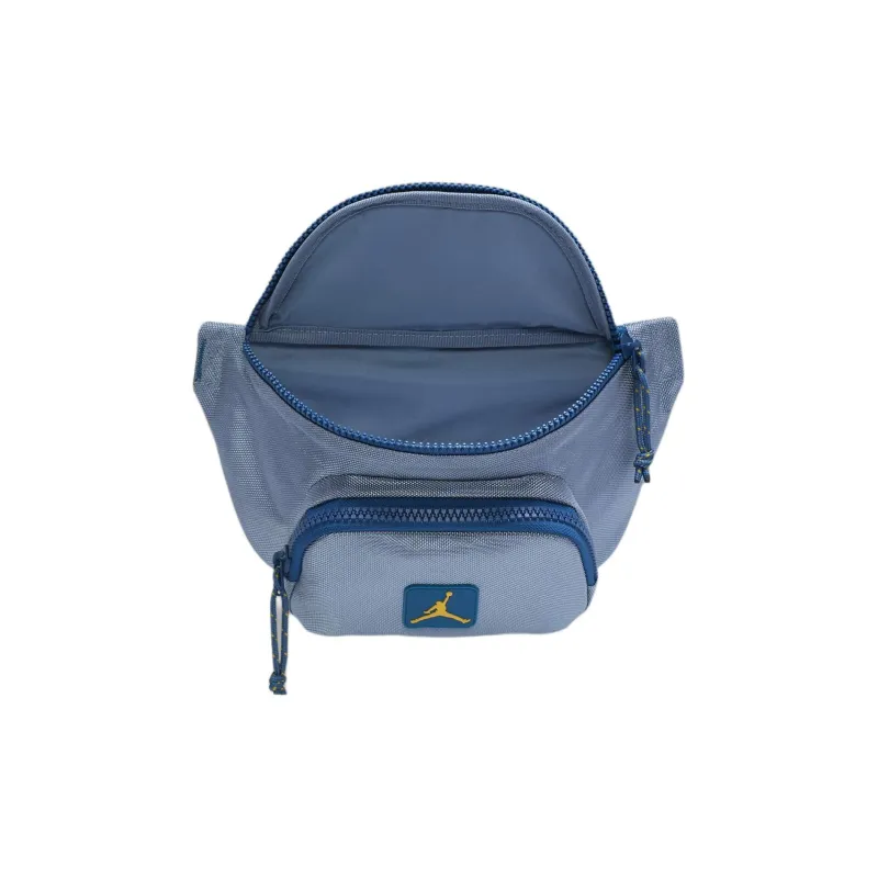 Jordan Polyester Sling Bags One Shoulder Crossbody Fanny Pack Unisex Blue Gray-3
