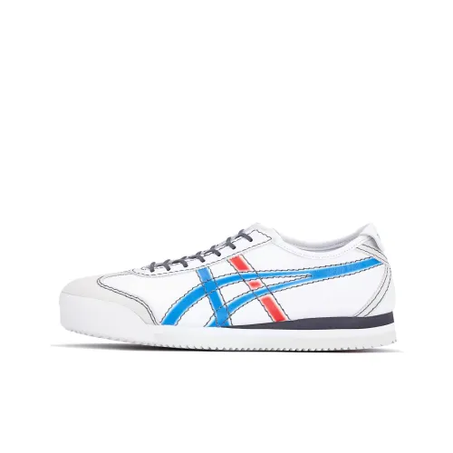 Onitsuka Tiger MEXICO 66 SD PF Low Top Casual Shoes Unisex White Blue Red