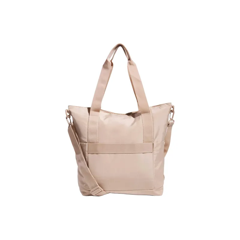 Adidas Recycled Polyester Tote Bag Shopping Bag Handbag Unisex Iridescent Beige & White & Multicolor-2