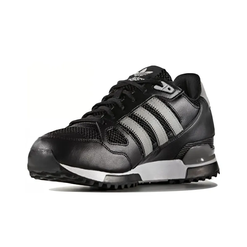 Adidas Originals ZX 750 Anti Slip Wear Resistant Low Top Casual Shoes Men's Black Gray-1