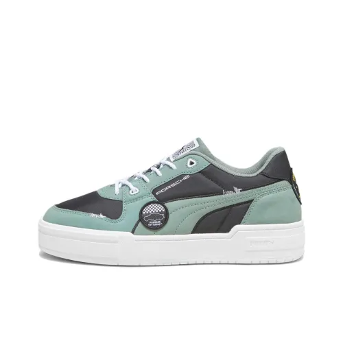 PUMA Porsche Legacy CA Pro Lux GC Slip Resistant Low Top Skateboard Shoes Unisex Green Black