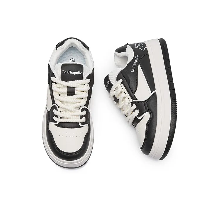 La Chapelle Height Increasing Wear-Resistant Low-Top Skateboard Shoes Women's-12