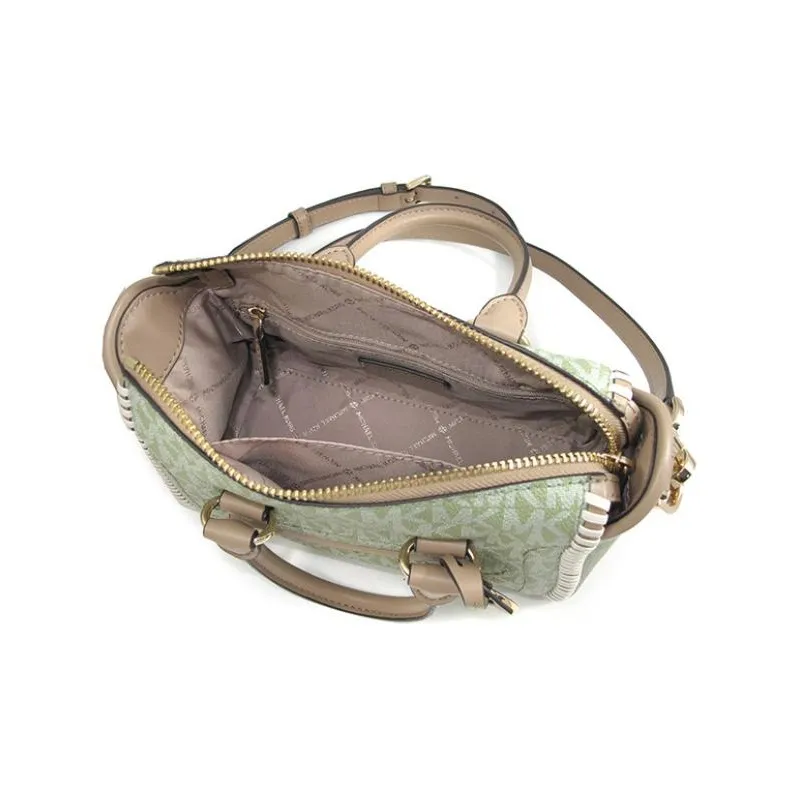 MICHAEL KORS Carine Canvas Shoulder Bag, Crossbody Bag, Handbag Extra Small Women's Fruit Green-2