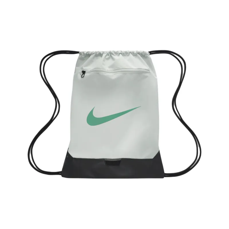 Nike Polyester Backpack Unisex Light Silver & Black & Stadium Green-0