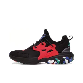Nike React Presto Black Red Multicolor GS