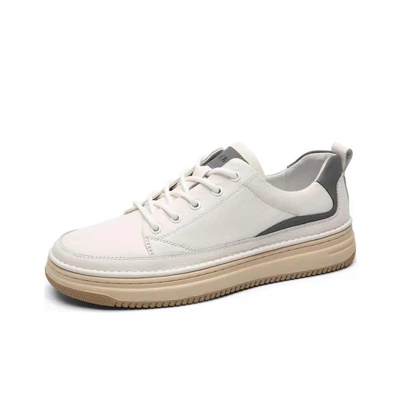 CROWN Low Top Skateboard Shoes Men's White-2