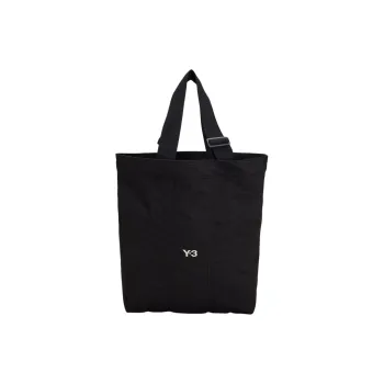 Y 3 Logo embroidered Canvas Tote Bag