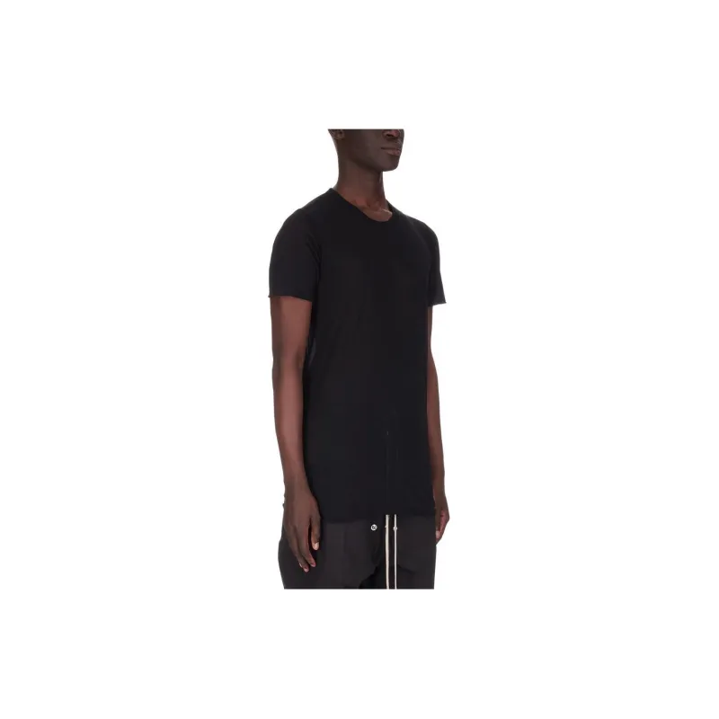 RICK OWENS/RO Lido Basic Ss T In Black Unstable Cotton T Shirt Men's Black-2