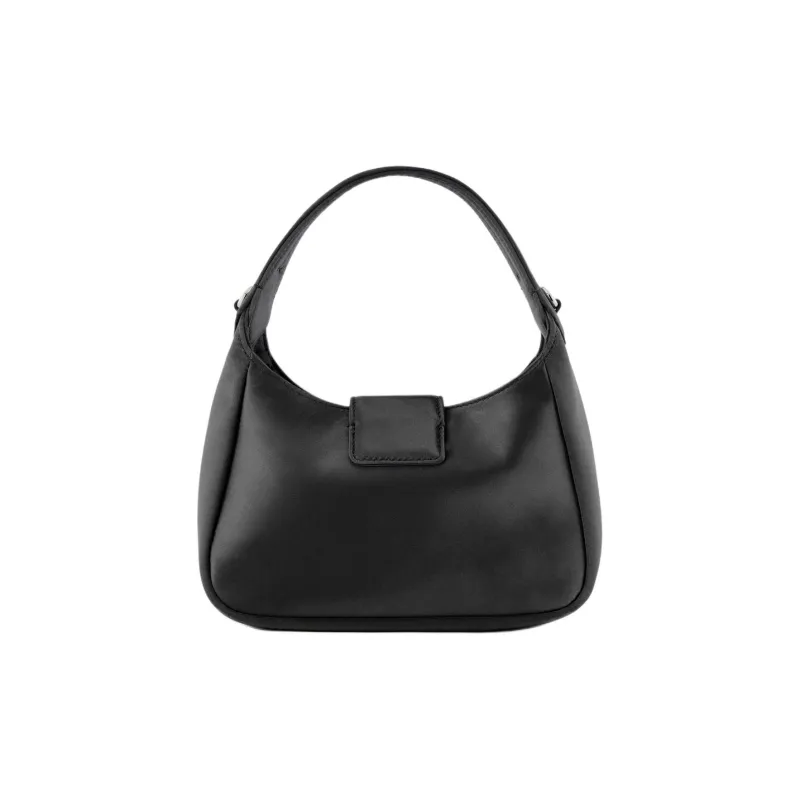 EMPORIO ARMANI Polyester Hobo Bag, Shoulder Bag, Crossbody Bag, Handbag Women's Black-2