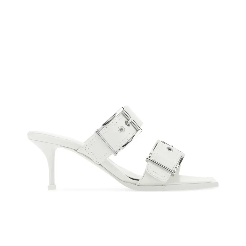 Alexander McQueen Buckle-Detailed Heeled Sandals Women's-1