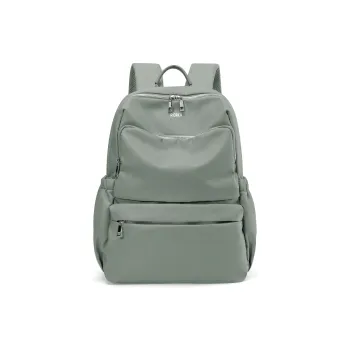 RIOREX Fabric Backpack Travel Bag Laptop Bag Backpack Regular Women's Black/Apricot/Army Green