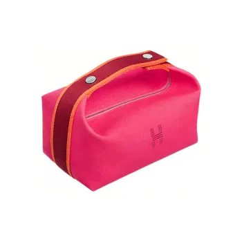 HERMES Bride a Brac Canvas Canvas Bag Storage Bags Toiletry Bags Small Size Women's Hibiscus Multicolor
