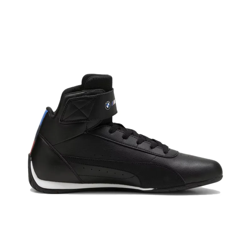 PUMA BMW M Motorsport Neo Cat Cushioning Wear-Resistant High-Top Training Shoes Men's Black-1