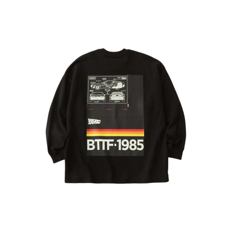 White Mountaineering x BACK TO THE FUTRUE SS24 Sweatshirt Unisex Black-1