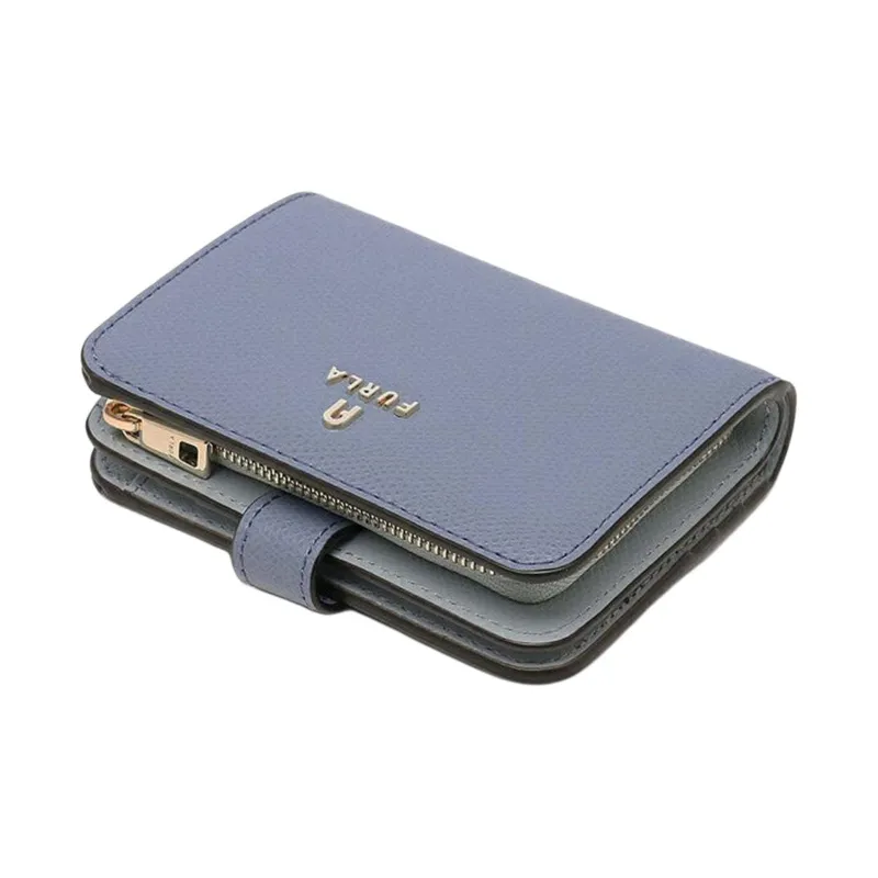 Furla Leather Wallet Women's Camellia Blue-3