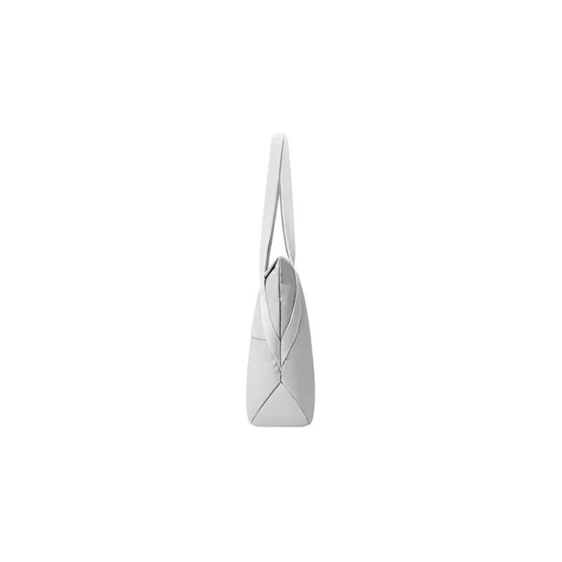 MAH Recycled Polyester Handbag, Shoulder Bag Unisex Gray White Paint/Obsidian Black-7
