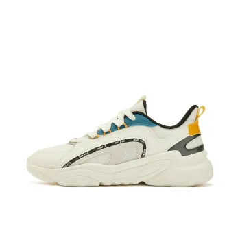 QIAODAN Non slip Lightweight Low Top Casual Shoes Men's Ivory