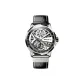 White Case White Dial Black Leather