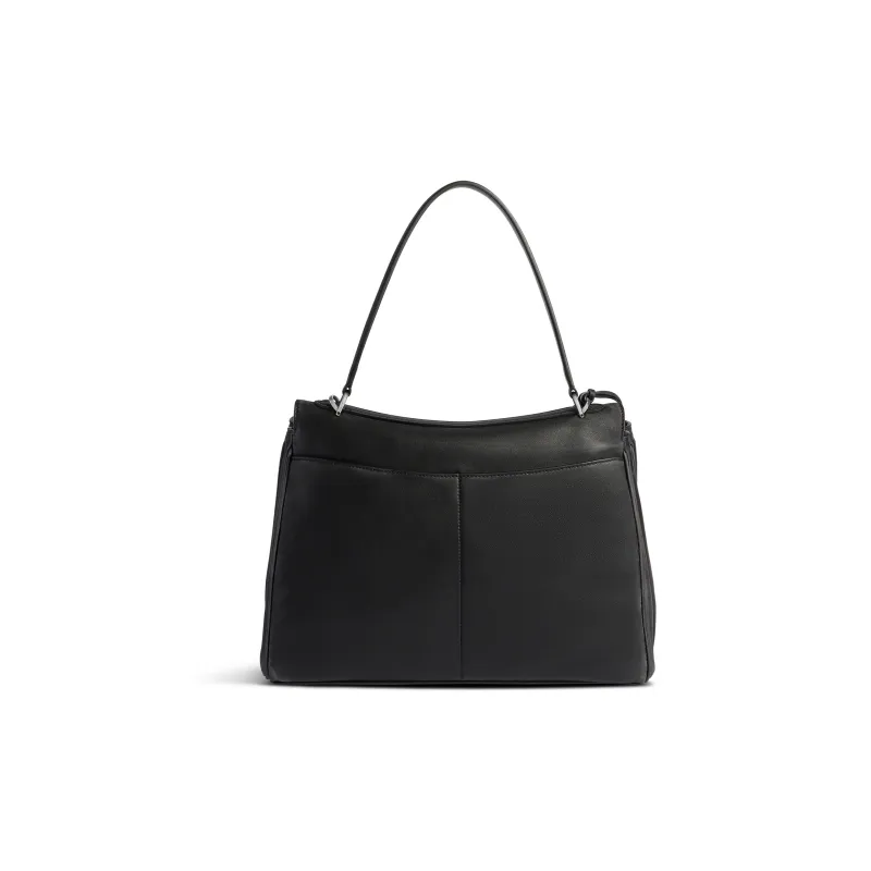 Balenciaga Smooth Calf Leather One Shoulder Handbag Medium Size Women's Black-3