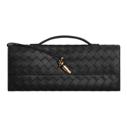 Bottega Veneta Sheepskin Clutch Women's Black
