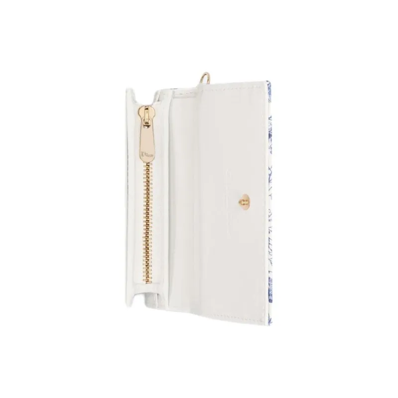 DIOR Lady Dior Calfskin Wallet Mini Women's Blue-3