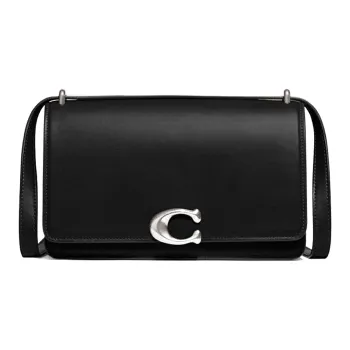 COACH Bandit Cow Leather Crossbody Bag, Shoulder Bag Medium Size Women's Black