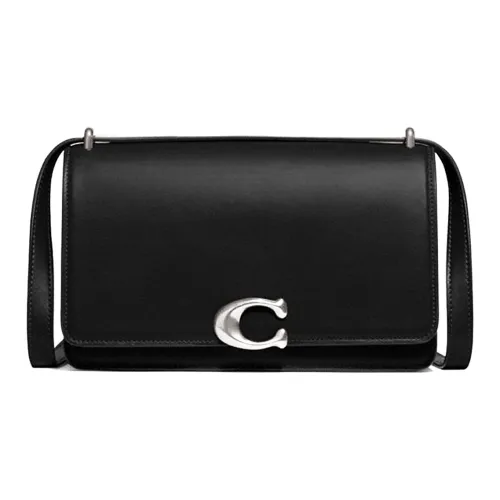 COACH Bandit Cow Leather Crossbody Bag, Shoulder Bag Medium Size Women's Black