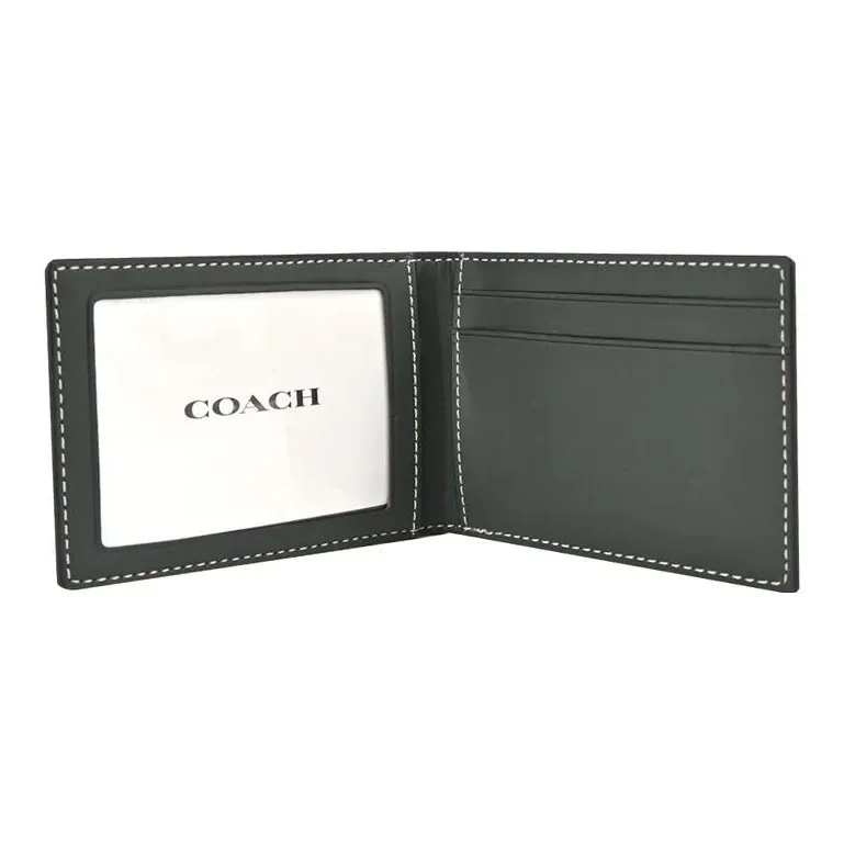 Coach monogram-print bi-fold wallet