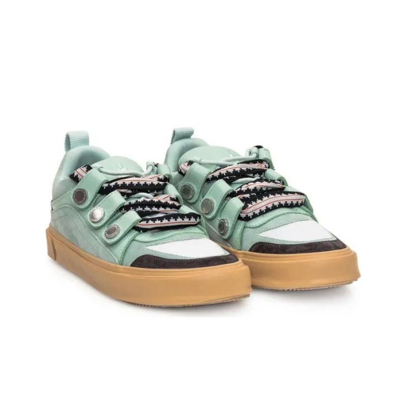MARCELO BURLON COUNTY OF MILAN Stylish Skateboarding Shoes Men's Green-5