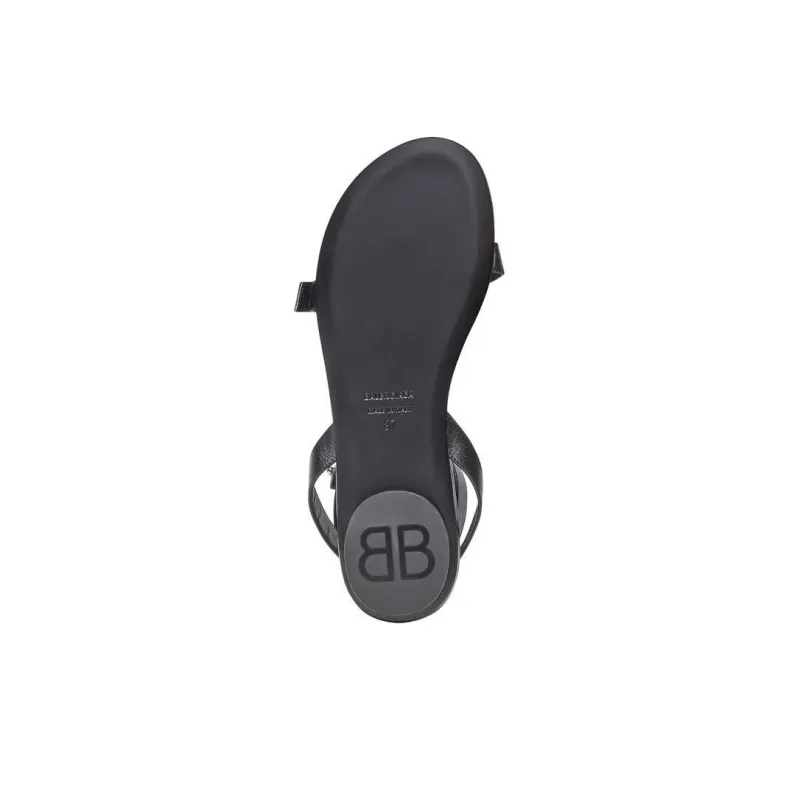 Balenciaga Afterhour Sandals 'Leather Black' Women's-4