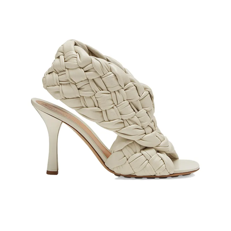 Bottega Veneta One Strap Sandals Women's White-1