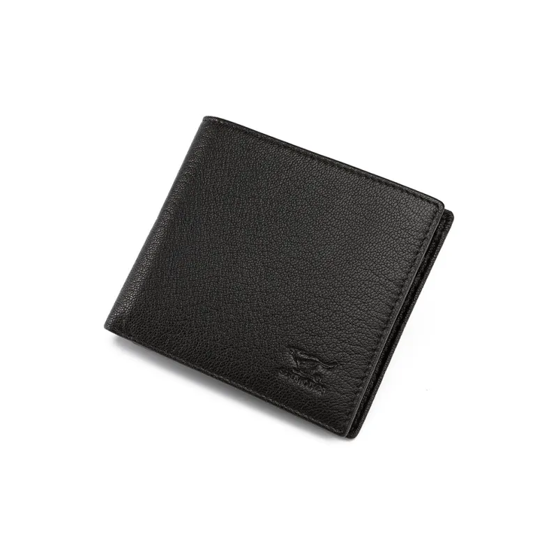 SEPTWOLVES Top Grain Sheepskin Wallet Regular Men's Black-9