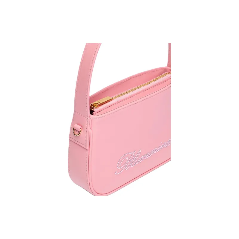 Blumarine Nappa Leather Shoulder Bag Crossbody Bag Handbag Women's Pink-3
