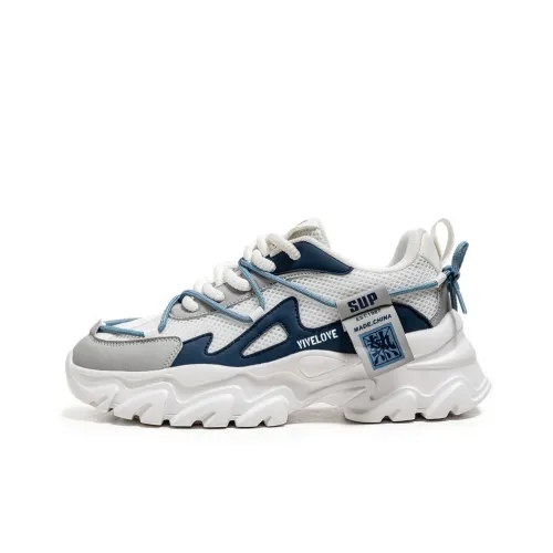 YIVELOVE Chunky Sneakers Men Low-Top