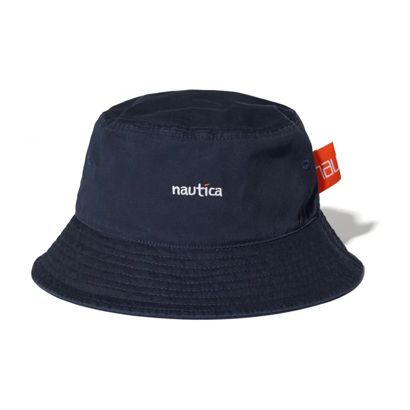 Nautica White Sail Cotton Bucket Hats Unisex-1