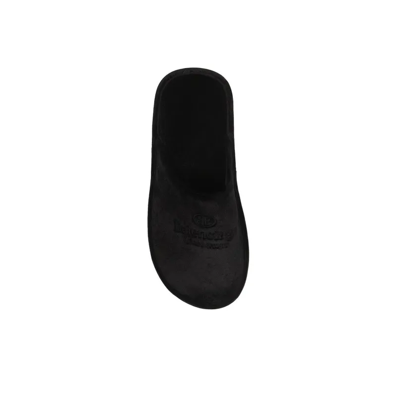 Balenciaga Home Embroidery Sandals Black-4