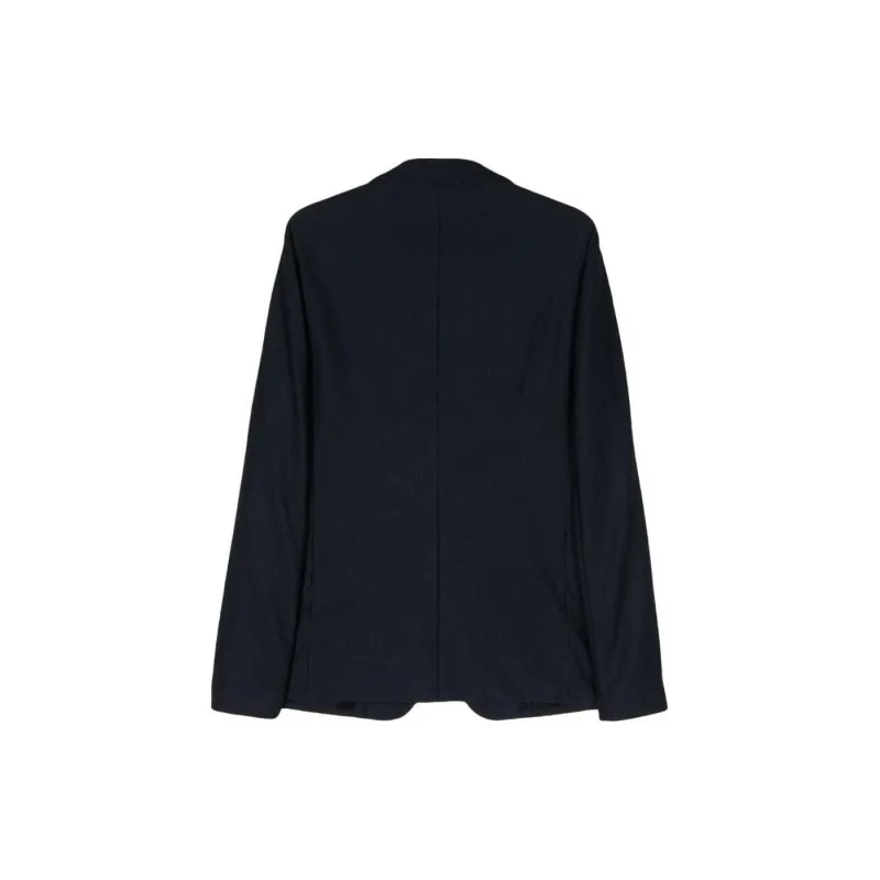 GIORGIO ARMANI Single Breasted Straight Hem Blazer-1