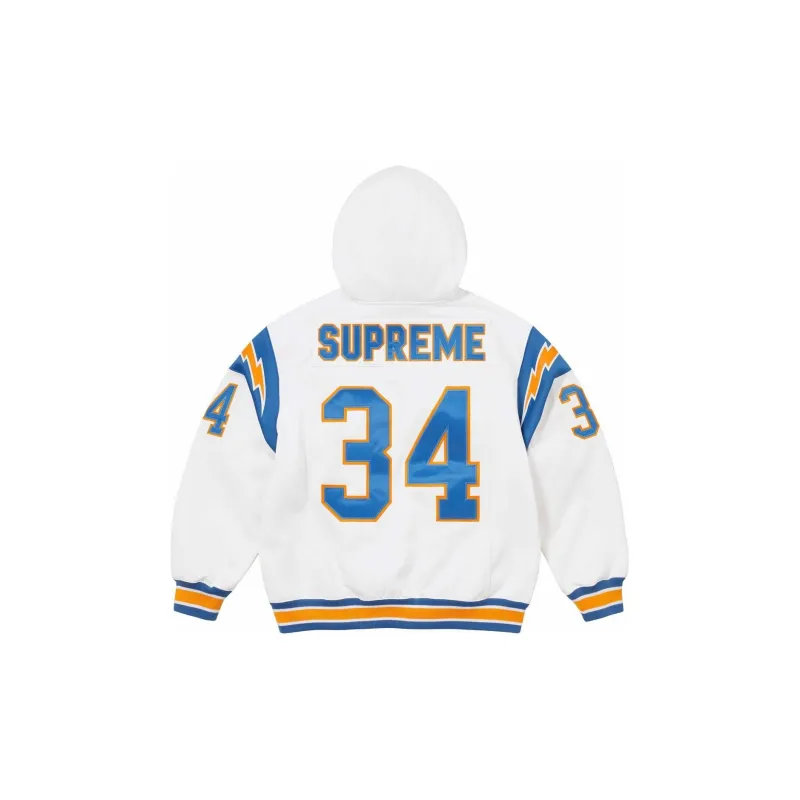 Supreme Football Zip Up Hooded Sweatshirt-1