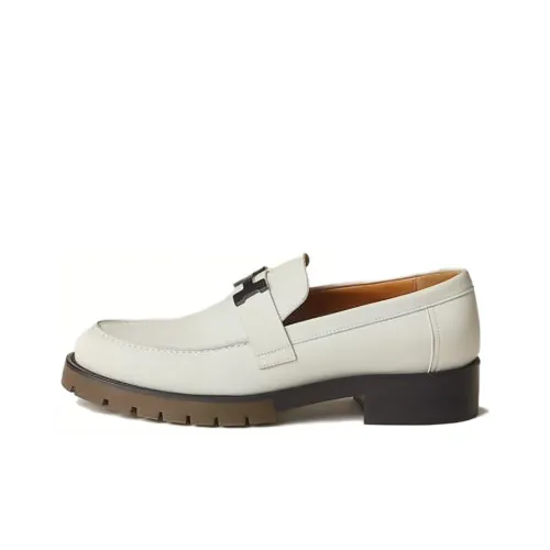 HERMES Loafers Women's White