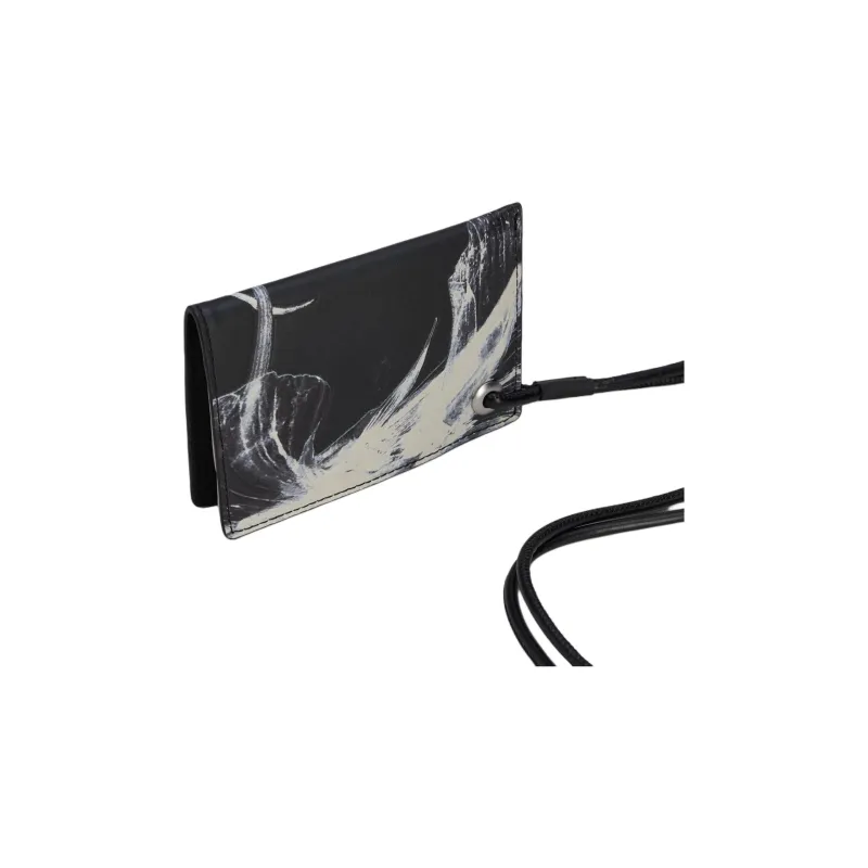 Adidas Y 3 Collaboration Leather Card Holder Regular Unisex Black-1