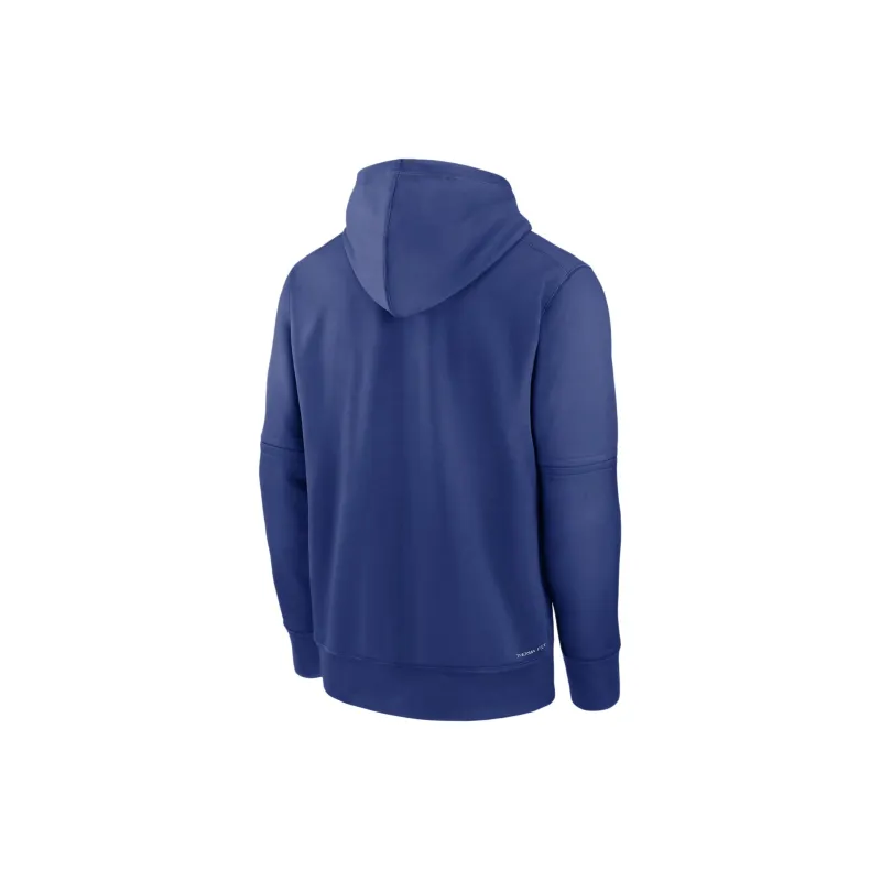 Nike New York Mets Authentic Collection Practice Men's Nike Therma Mlb Pullover Hoodie-1