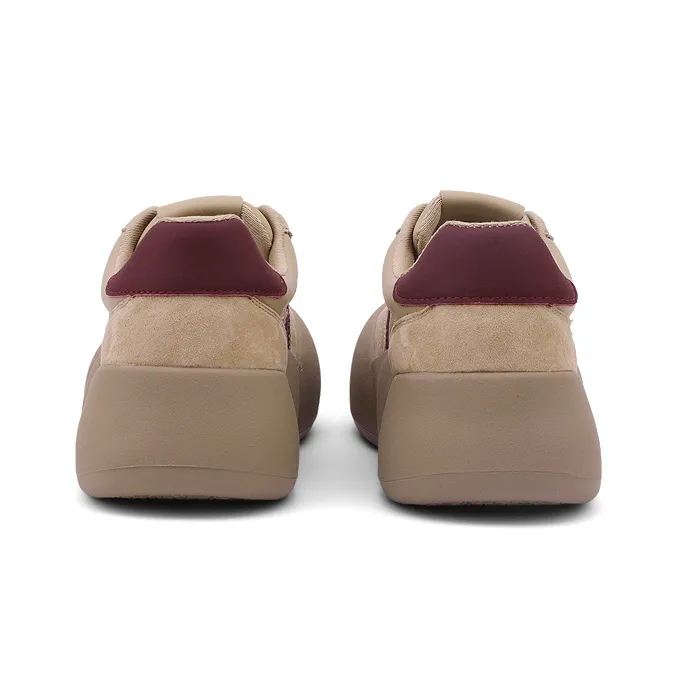 CAI CHI Low Top Skateboard Shoes Women's Brown-4