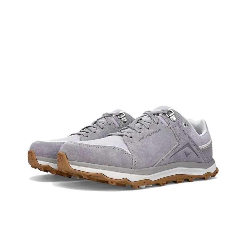 Altra LP Alpine Cushioning Anti-Slip And Wear-Resistant Low-Top Hiking Shoes Women's Gray White-2