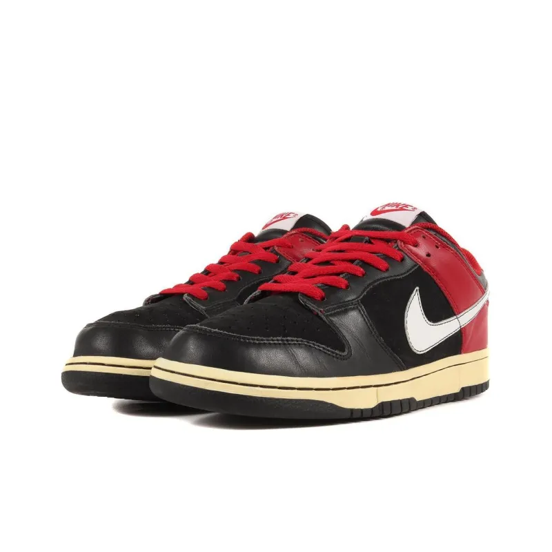Nike Dunk Low Cl Black White Varsity Red-2