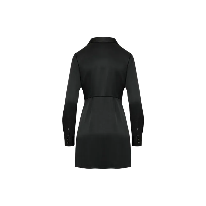 ARITZIA Babaton Collaborate Satin Dress Long-Sleeved Dresses Women's-9