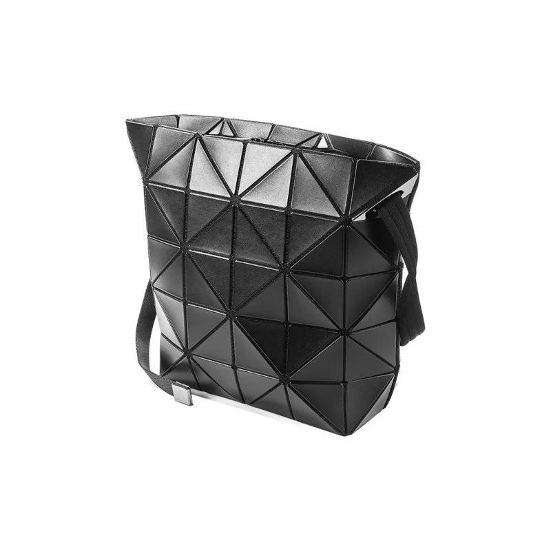 ISSEY MIYAKE Polyester Bucket Bag Handbag Shoulder Bag Women's Charcoal Gray-3