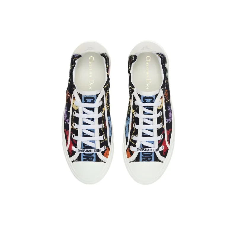 DIOR Walk'n'Dior Stylish Skateboarding Shoes Women's Black-4